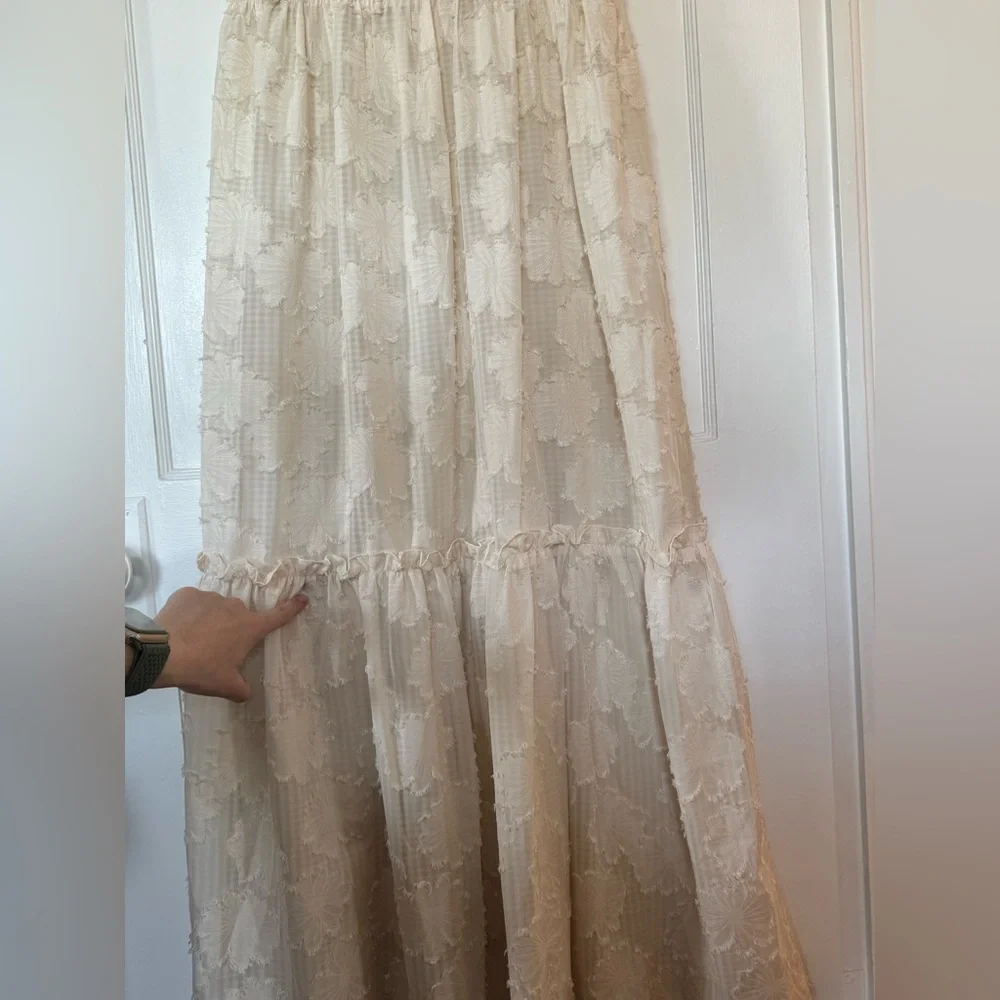 Lulu’s Charm and Charisma Cream Burnout Floral Midi Dress - Picture 7 of 16